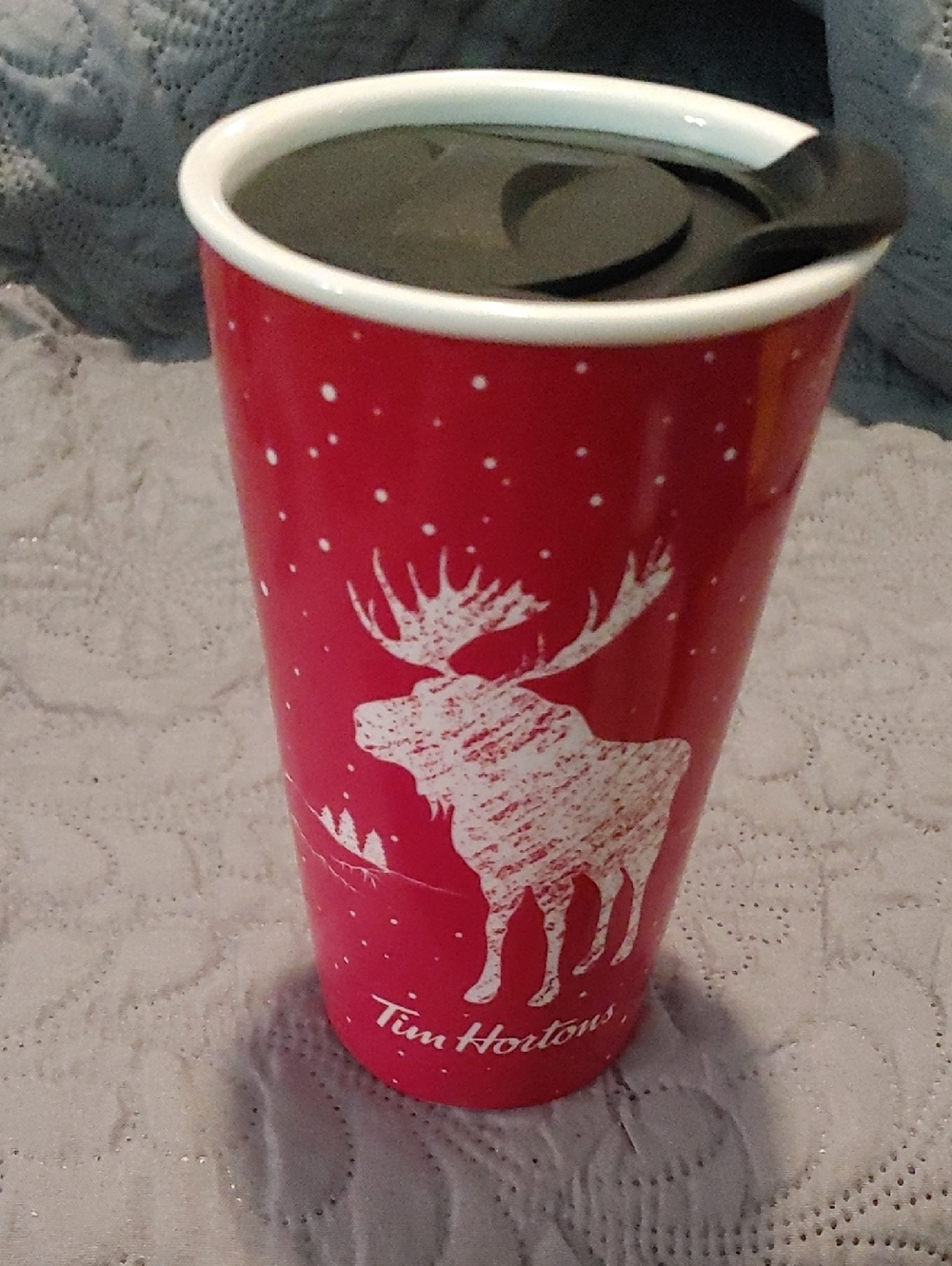✅$15 Add On Tim Hortons Red Moose Travel Mug